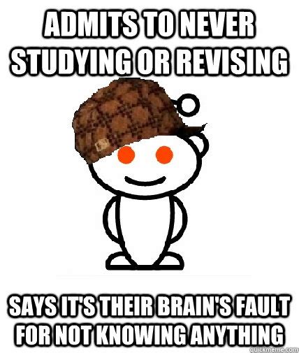 never study for tests reddit